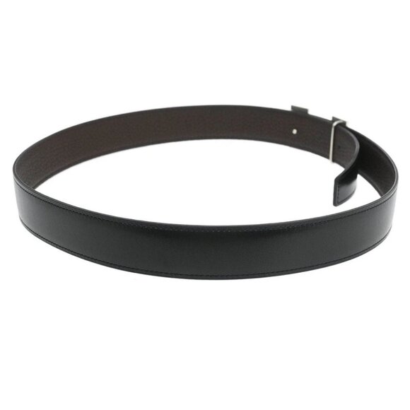 Hermes Black Box Calf Constance Reversible Belt #85 Small Good □P CO 166354 - Picture 7 of 7